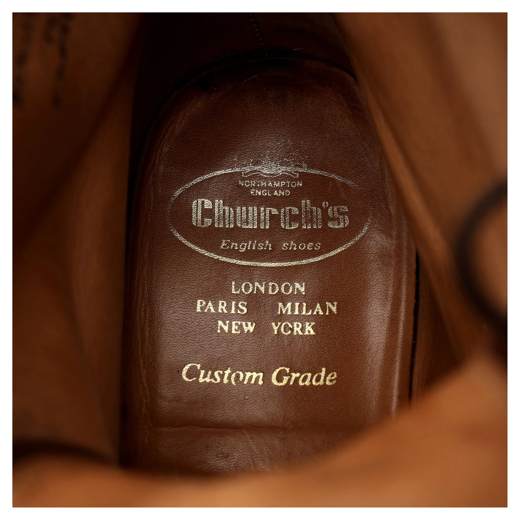 'Creaton' Brown Leather Boots UK 9.5 F