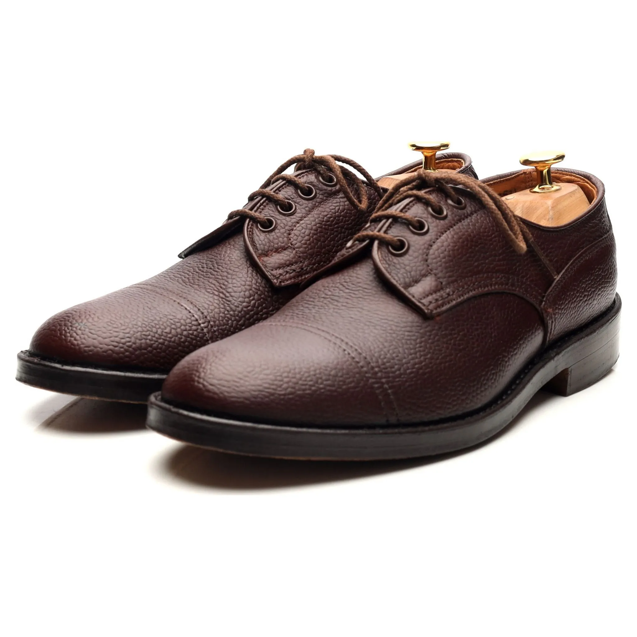 Dark Brown Leather Veldtschoen Derby UK 6