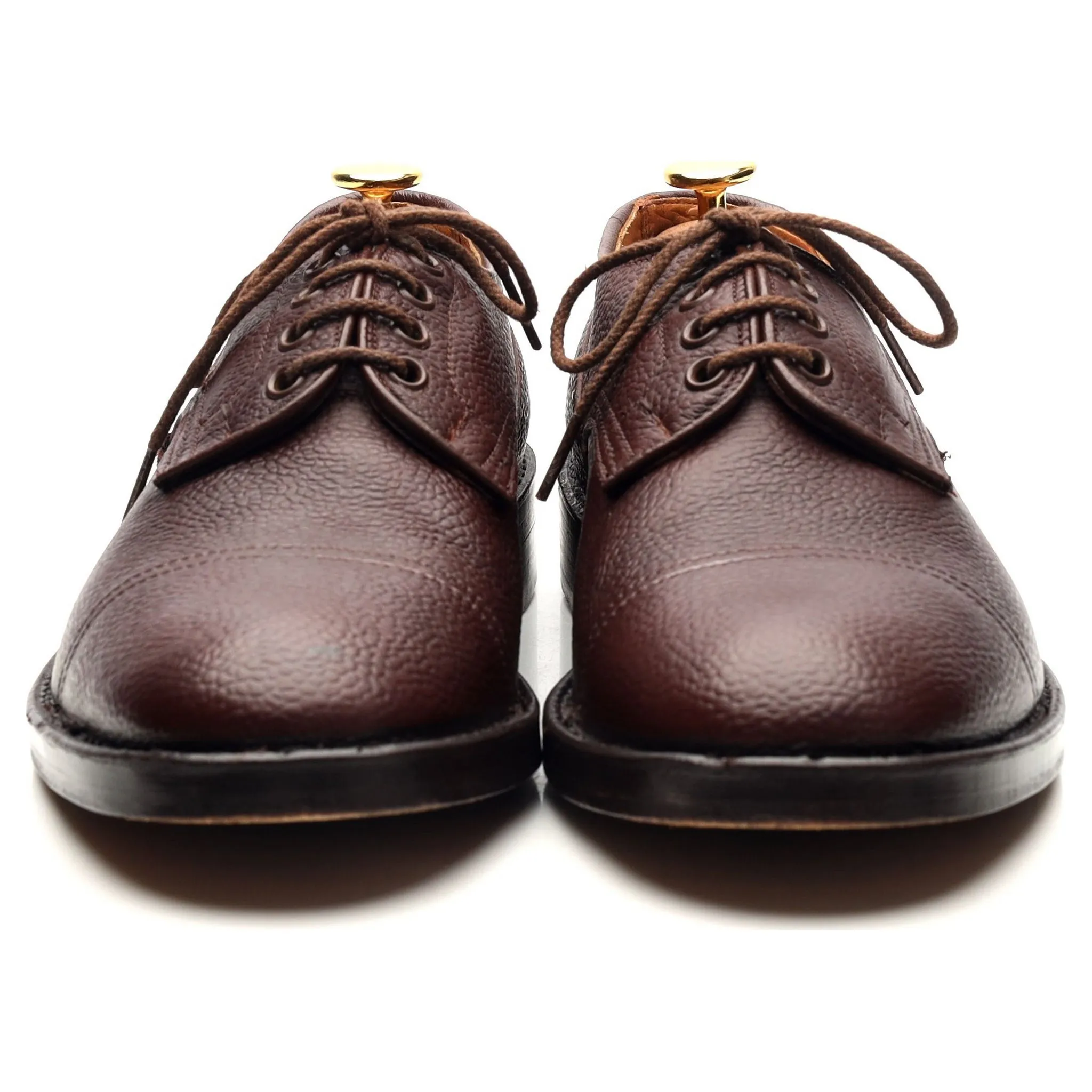 Dark Brown Leather Veldtschoen Derby UK 6