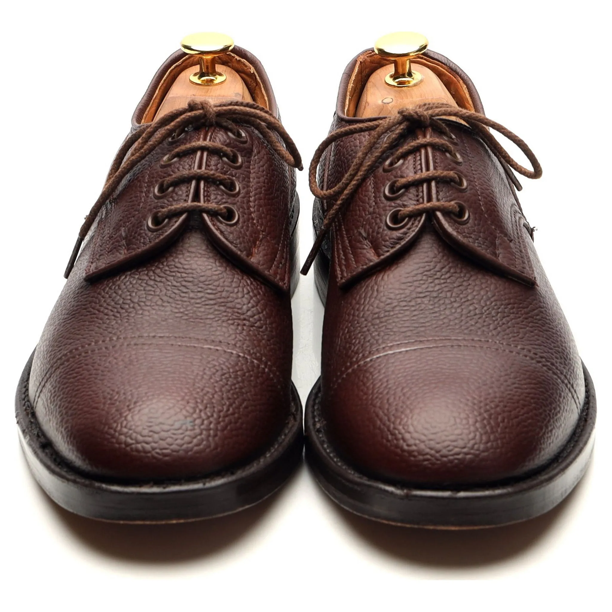 Dark Brown Leather Veldtschoen Derby UK 6