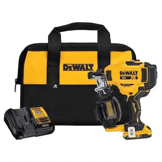 DeWalt 20V MAX* 15‚° Cordless Coil Roofing Nailer Kit