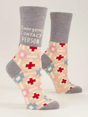 Emergency Contact Person W-Crew Socks