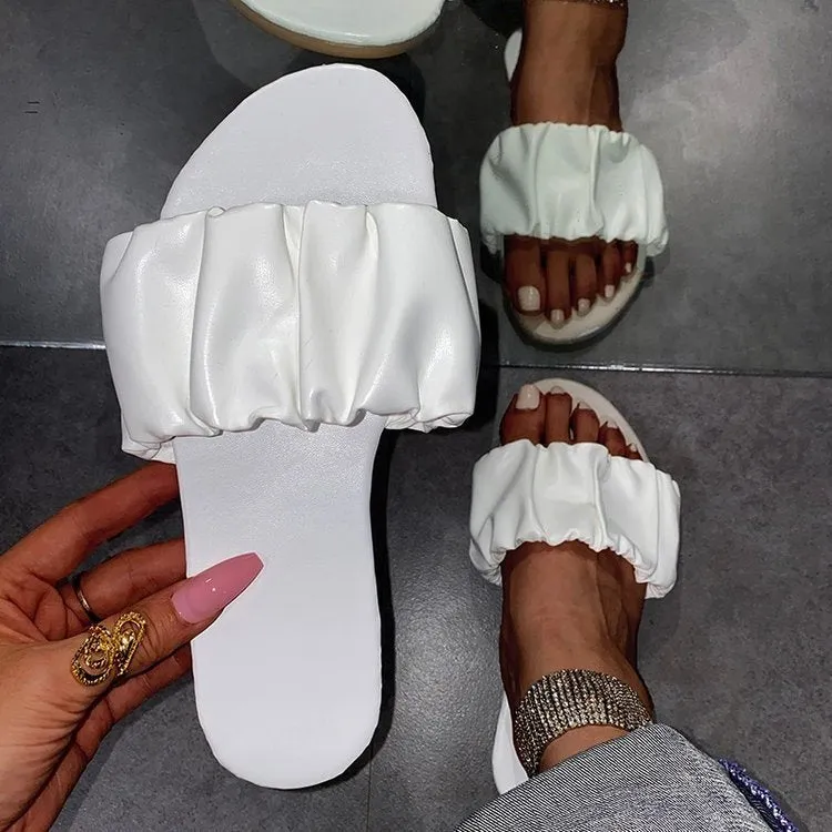 European Foreign Trade Large Size 36-43 Summer New Style Flat Bottomed Flat Heeled Slippers Women Sandals Women's Shoes Wholesale