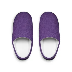 Faux Purple Silk Women's Indoor Slippers