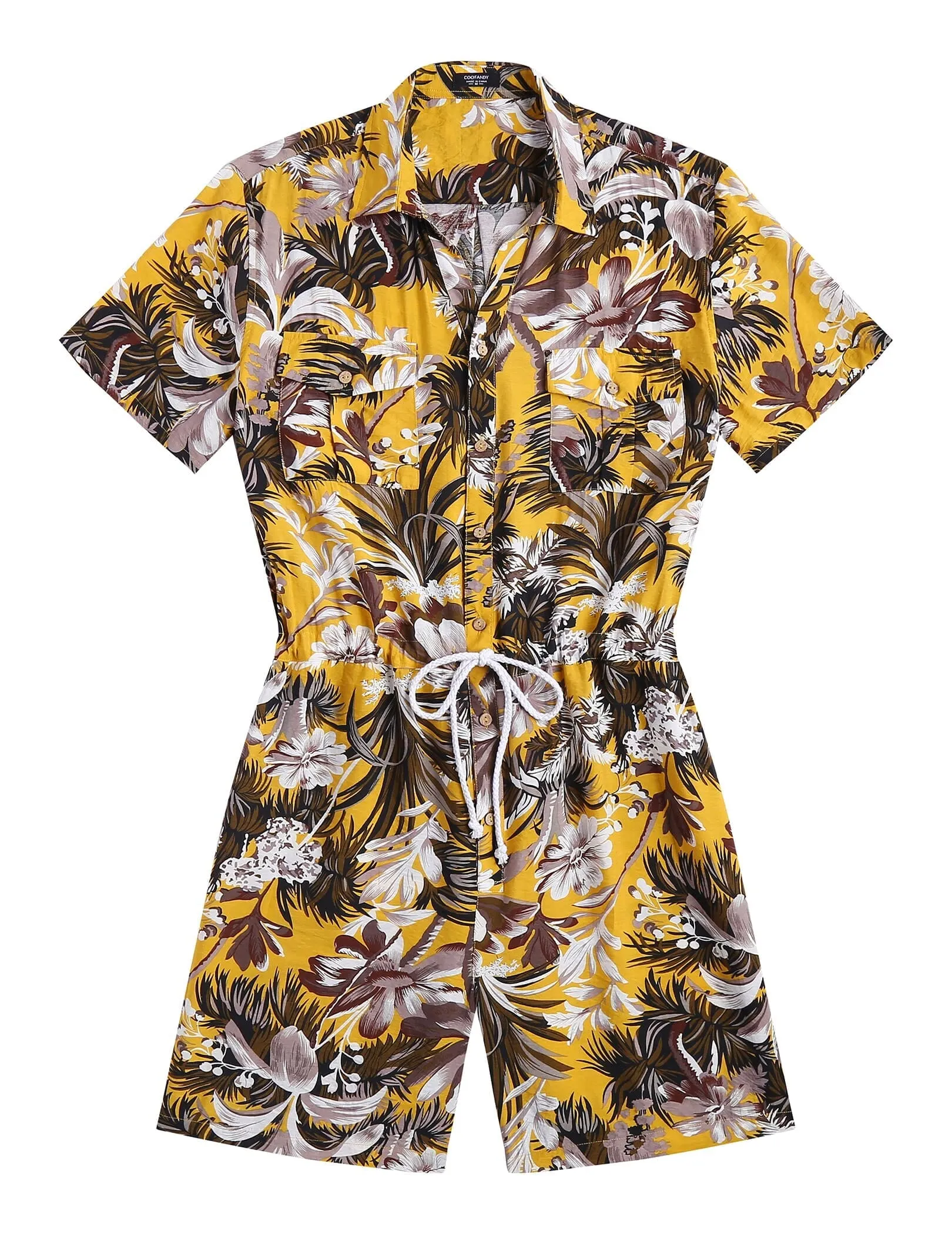 Floral One Piece Hawaiian Jumpsuit (US Only)