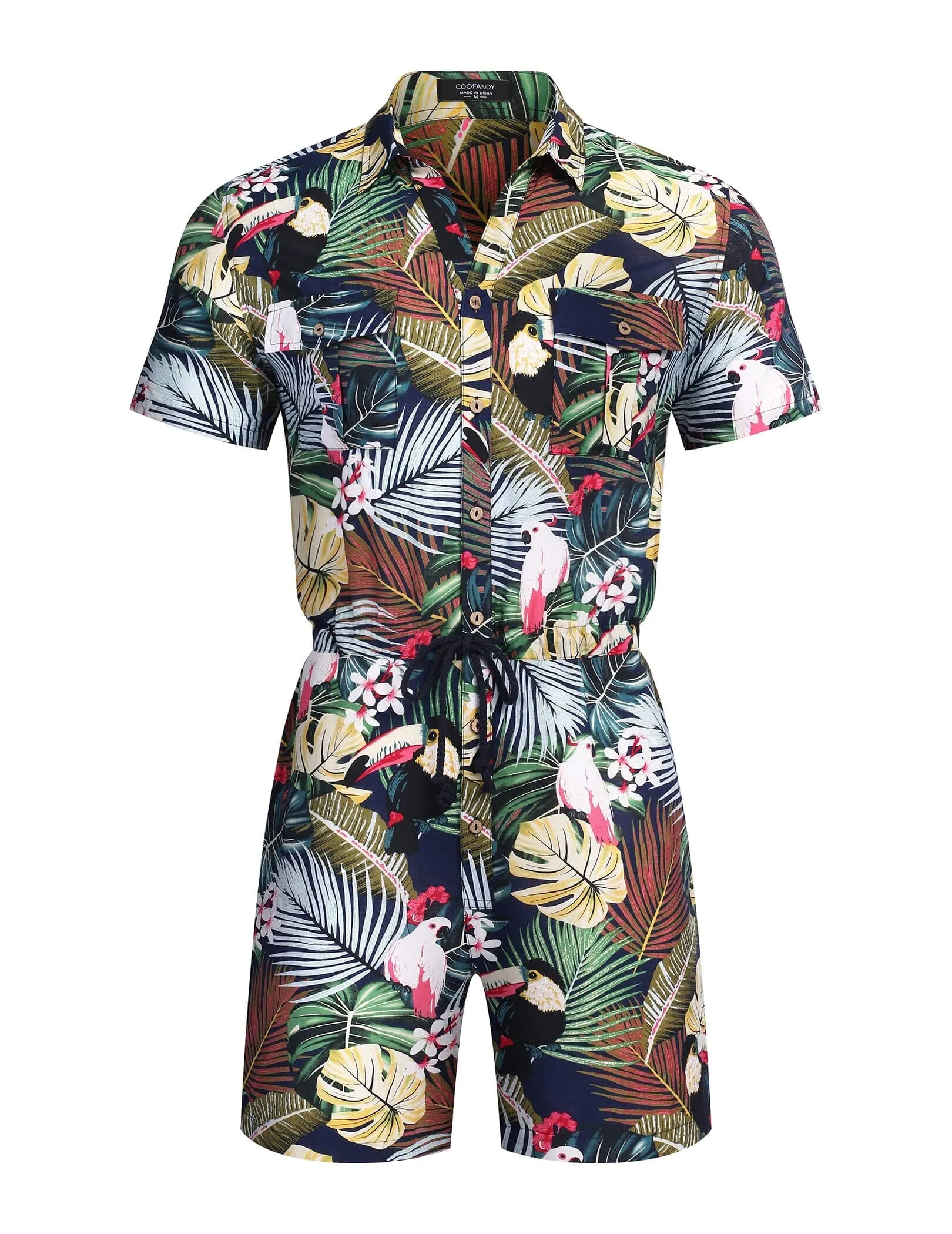 Floral One Piece Hawaiian Jumpsuit (US Only)