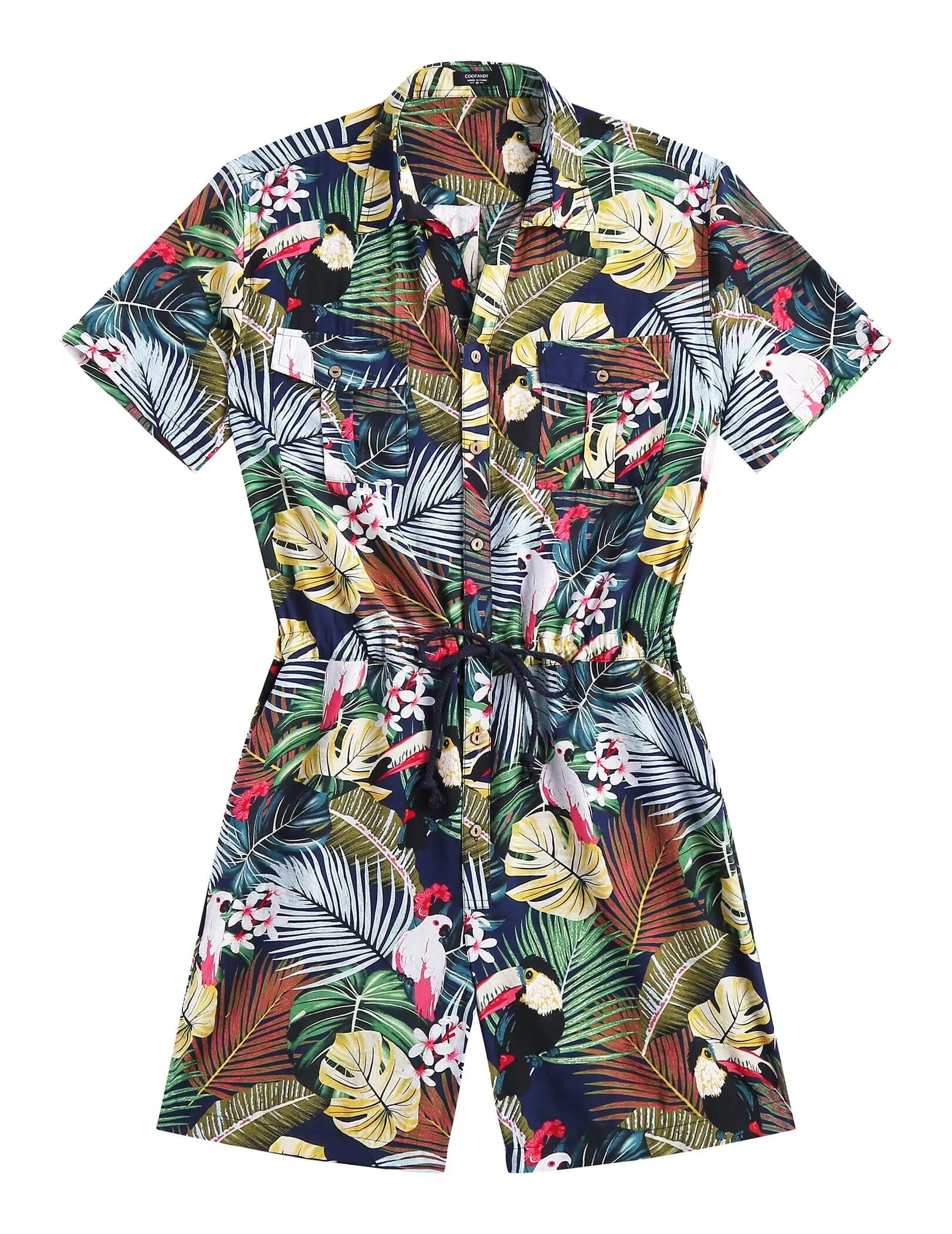 Floral One Piece Hawaiian Jumpsuit (US Only)