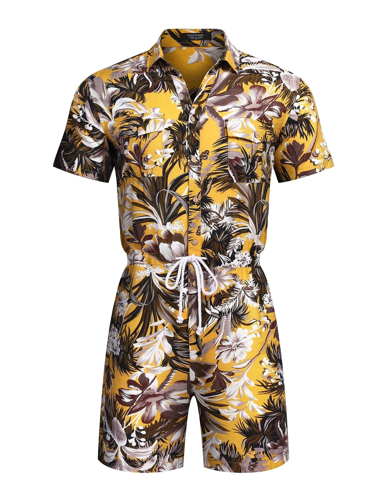 Floral One Piece Hawaiian Jumpsuit (US Only)