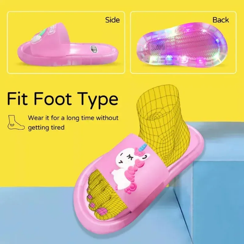 Girl Slippers Children LED Kids Slippers Baby Bathroom Sandals Kids Shoes for Girl Boys Light Up Shoes Toddler