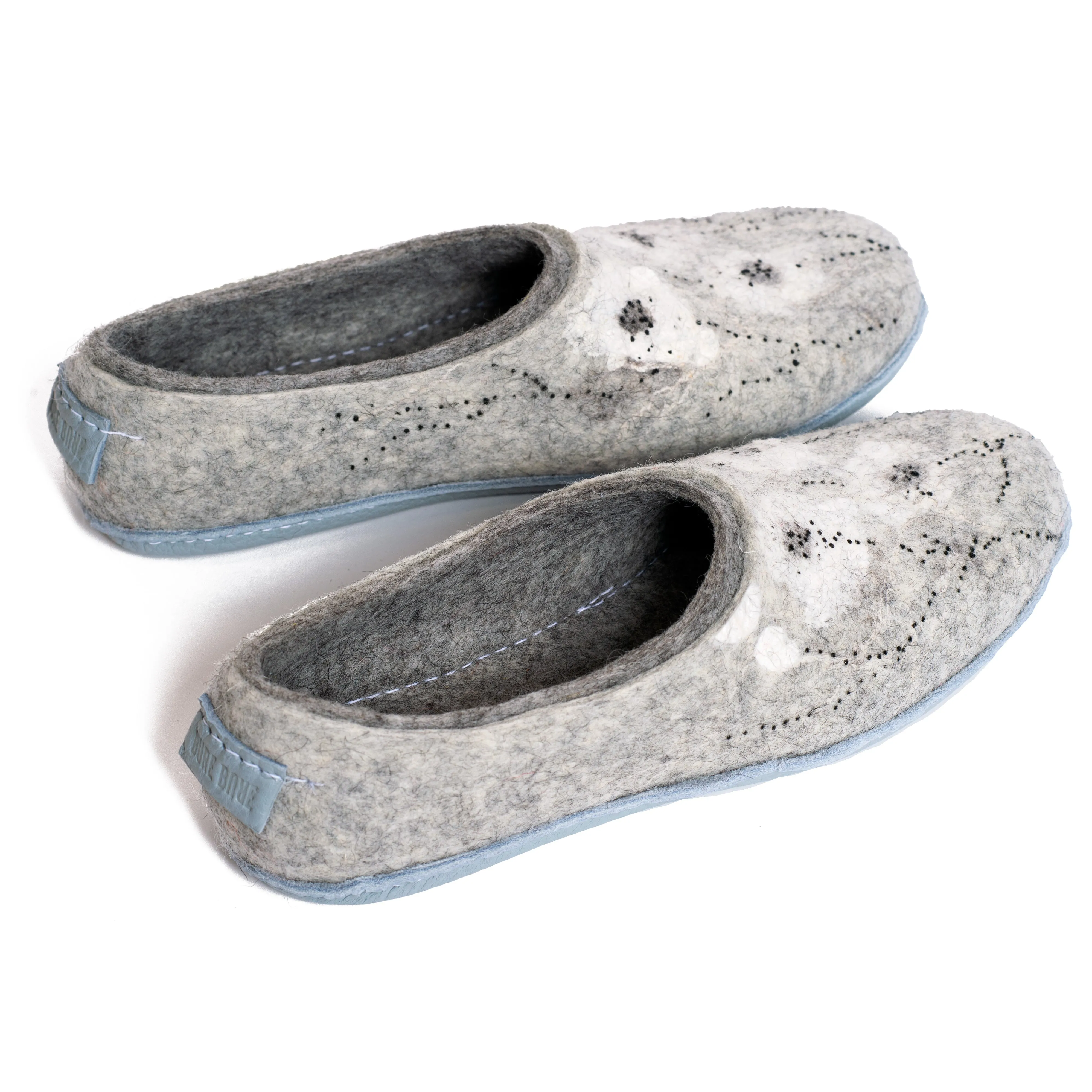 Gray Viola 2in1 slippers