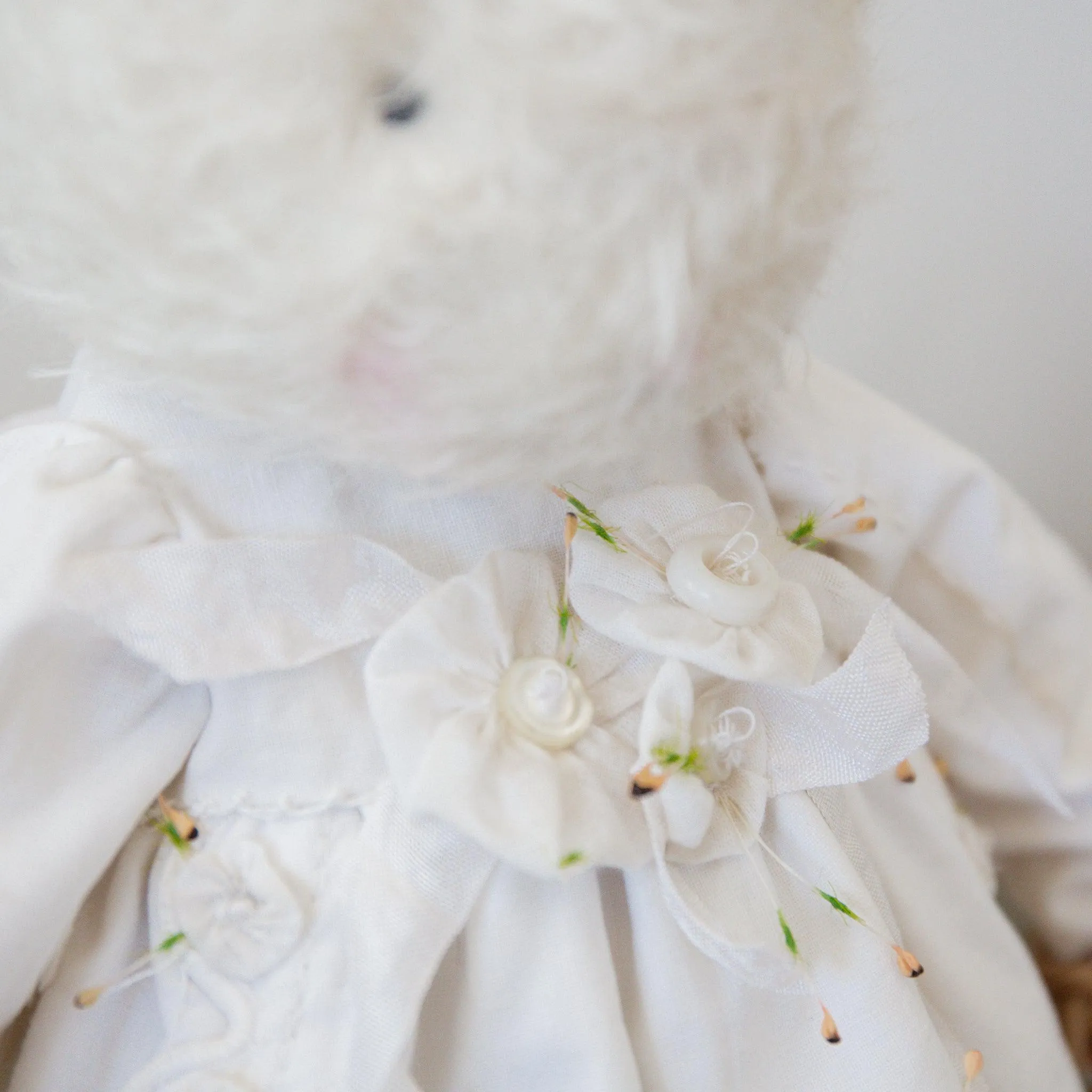 Hutch Studio - Mohair Friends - Elegant Ellie Eyelet Bunny