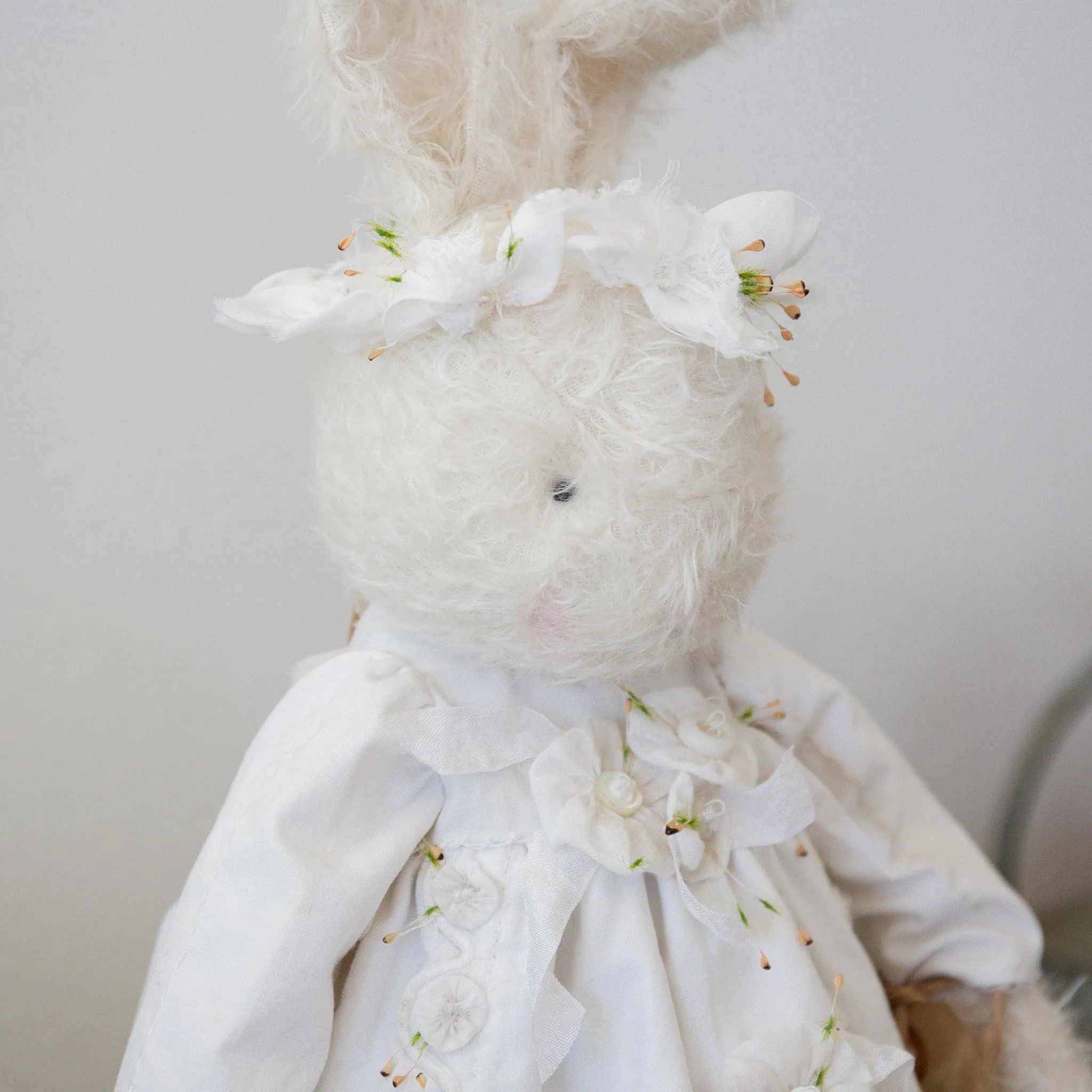 Hutch Studio - Mohair Friends - Elegant Ellie Eyelet Bunny