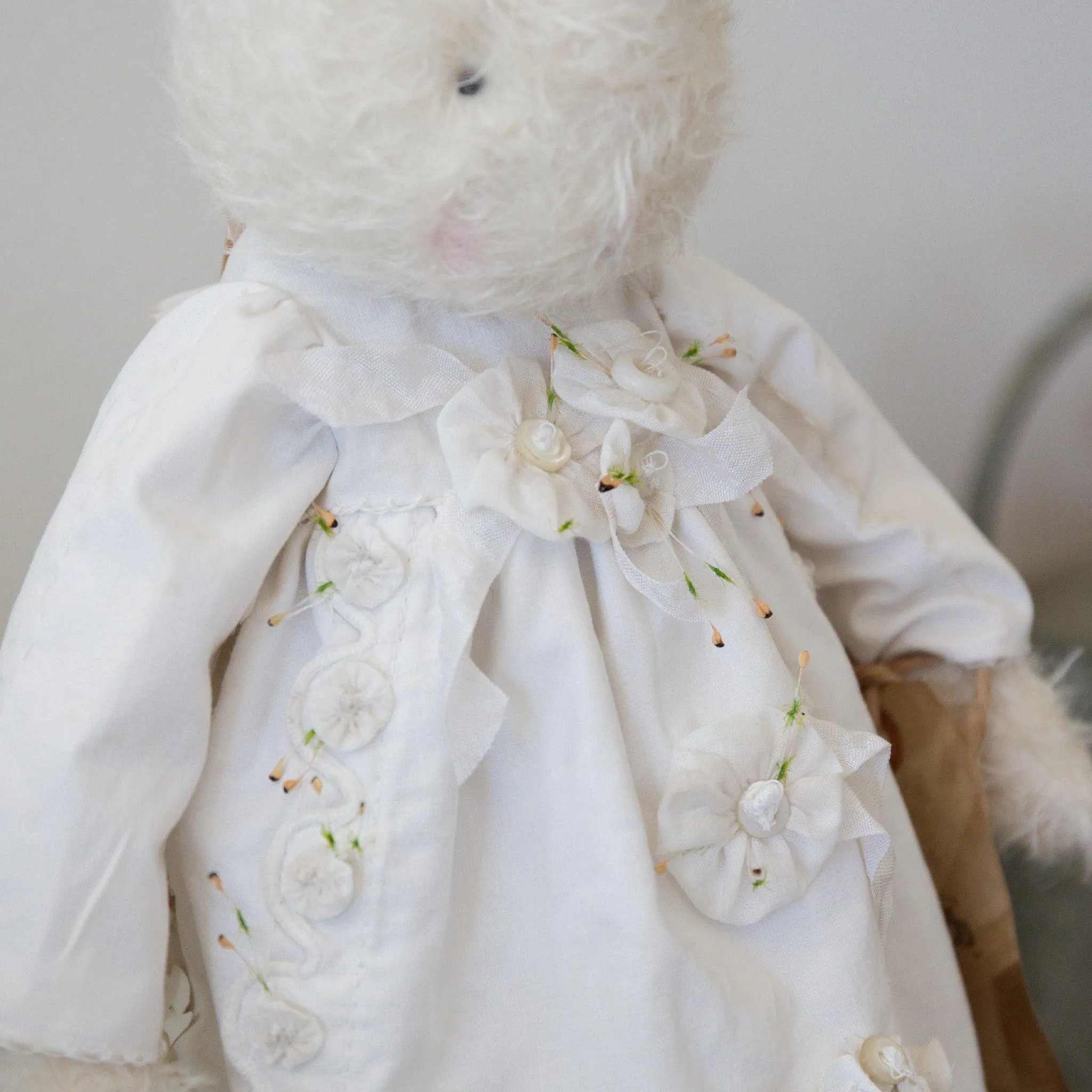 Hutch Studio - Mohair Friends - Elegant Ellie Eyelet Bunny