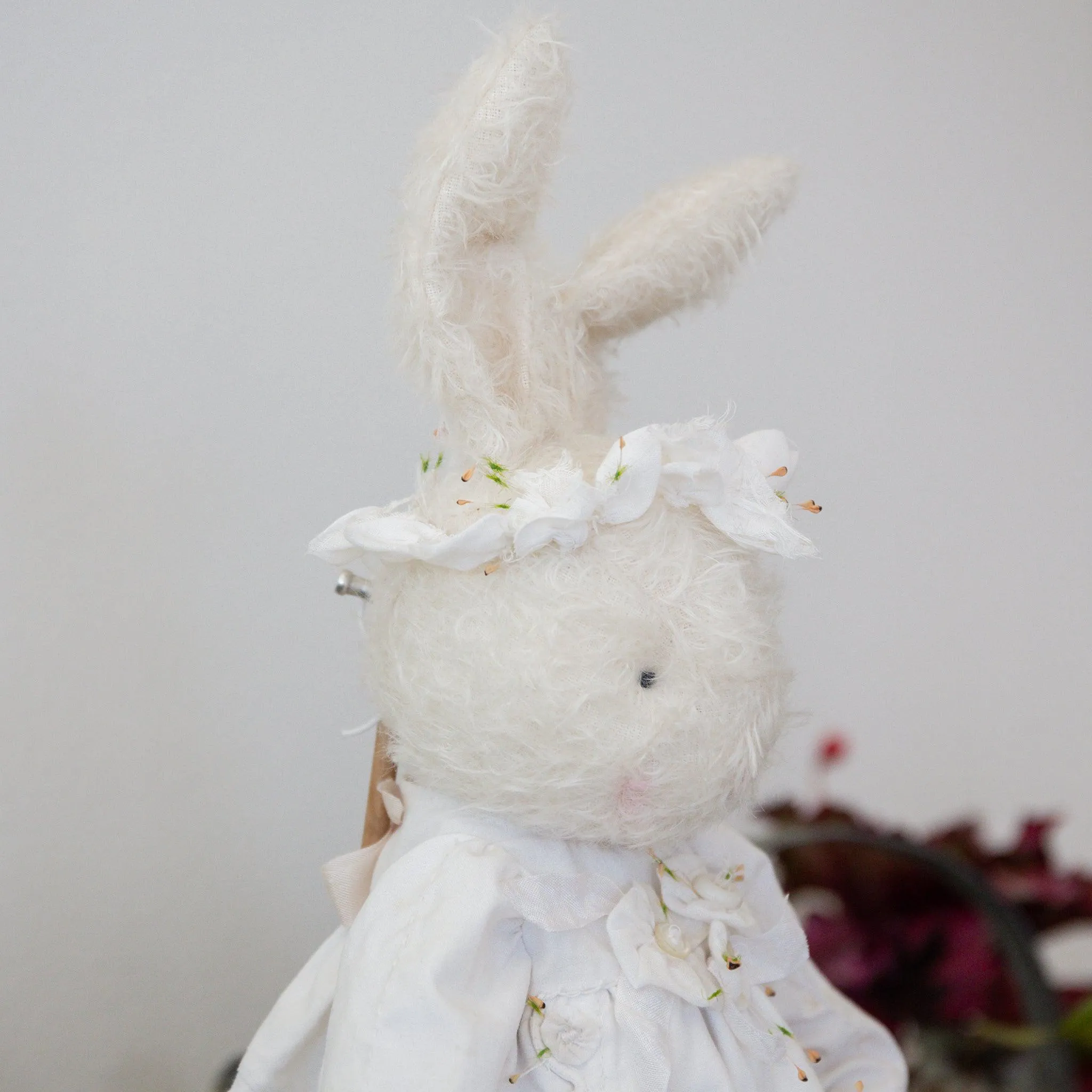 Hutch Studio - Mohair Friends - Elegant Ellie Eyelet Bunny