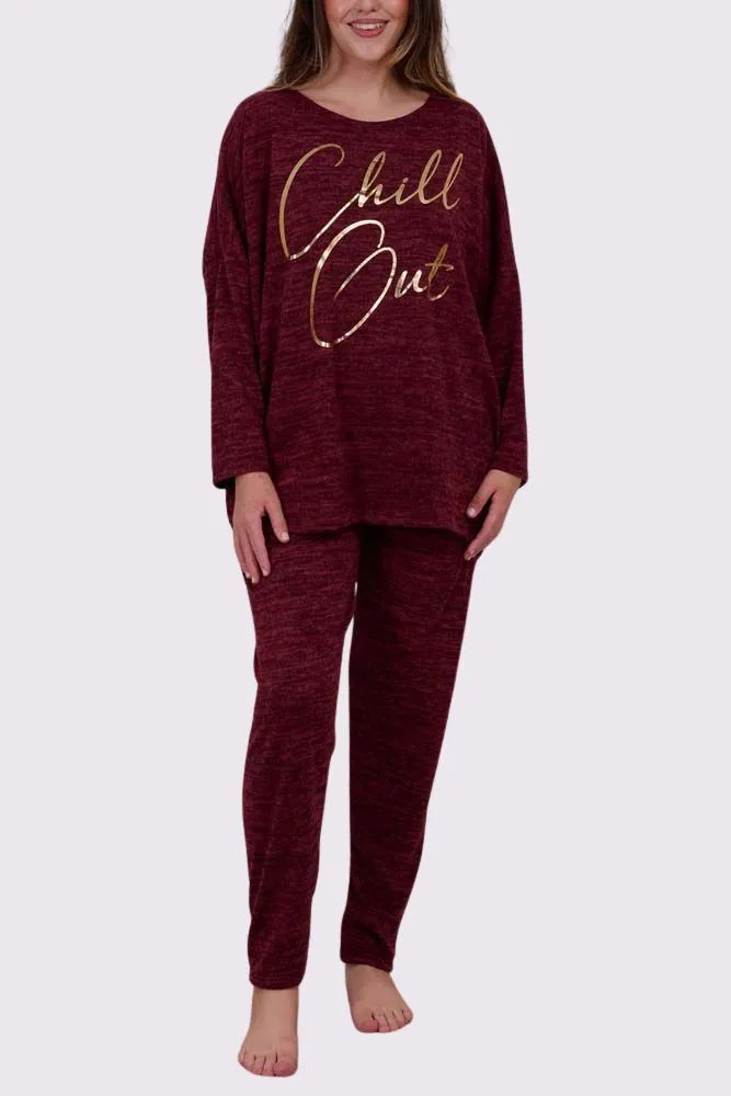 Italian Chill Out Gold Foil Logo Loungewear