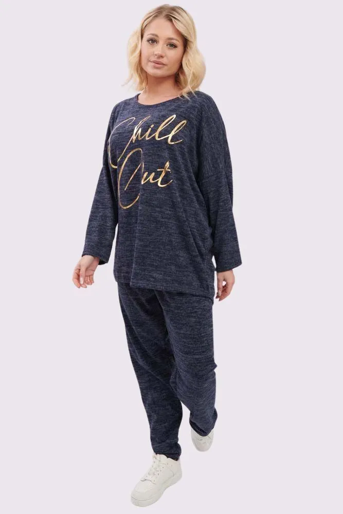 Italian Chill Out Gold Foil Logo Loungewear