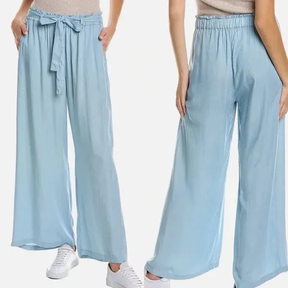 Johnny Was Paper Bag Pant in Light Blue R67822 Boho Chic