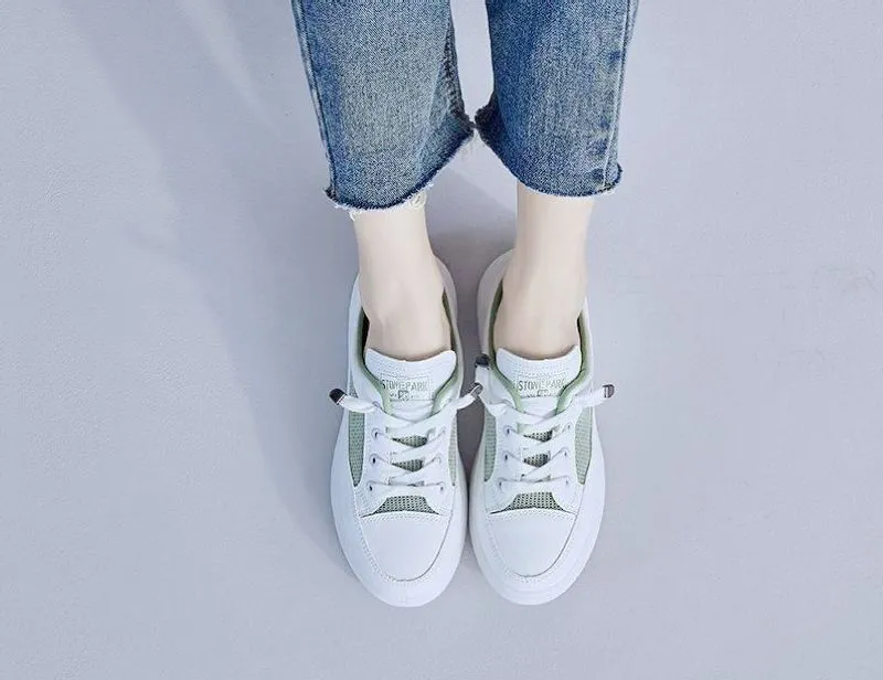 Joskaa Baotou half slippers women's outer wear fashion 2024 new summer women's shoes mesh breathable white shoes Korean shoes women