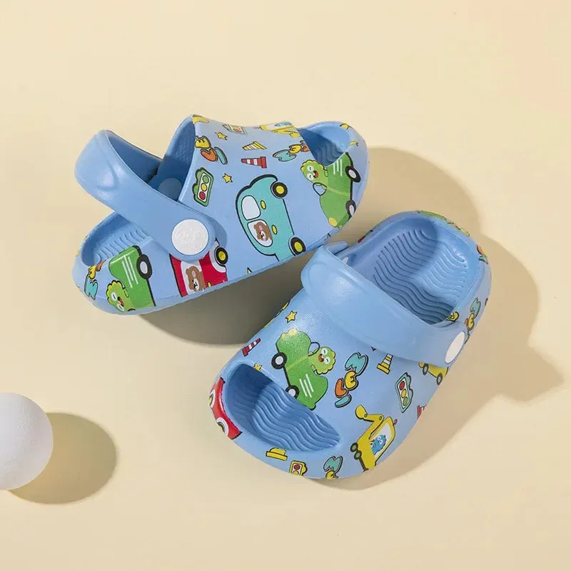 kids shoes for girl  summer lightweight breathable baby flip-flops boys shoes indoor home slippers Children's slippers