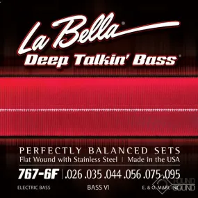 La Bella 767-6F Fender Bass VI Flats