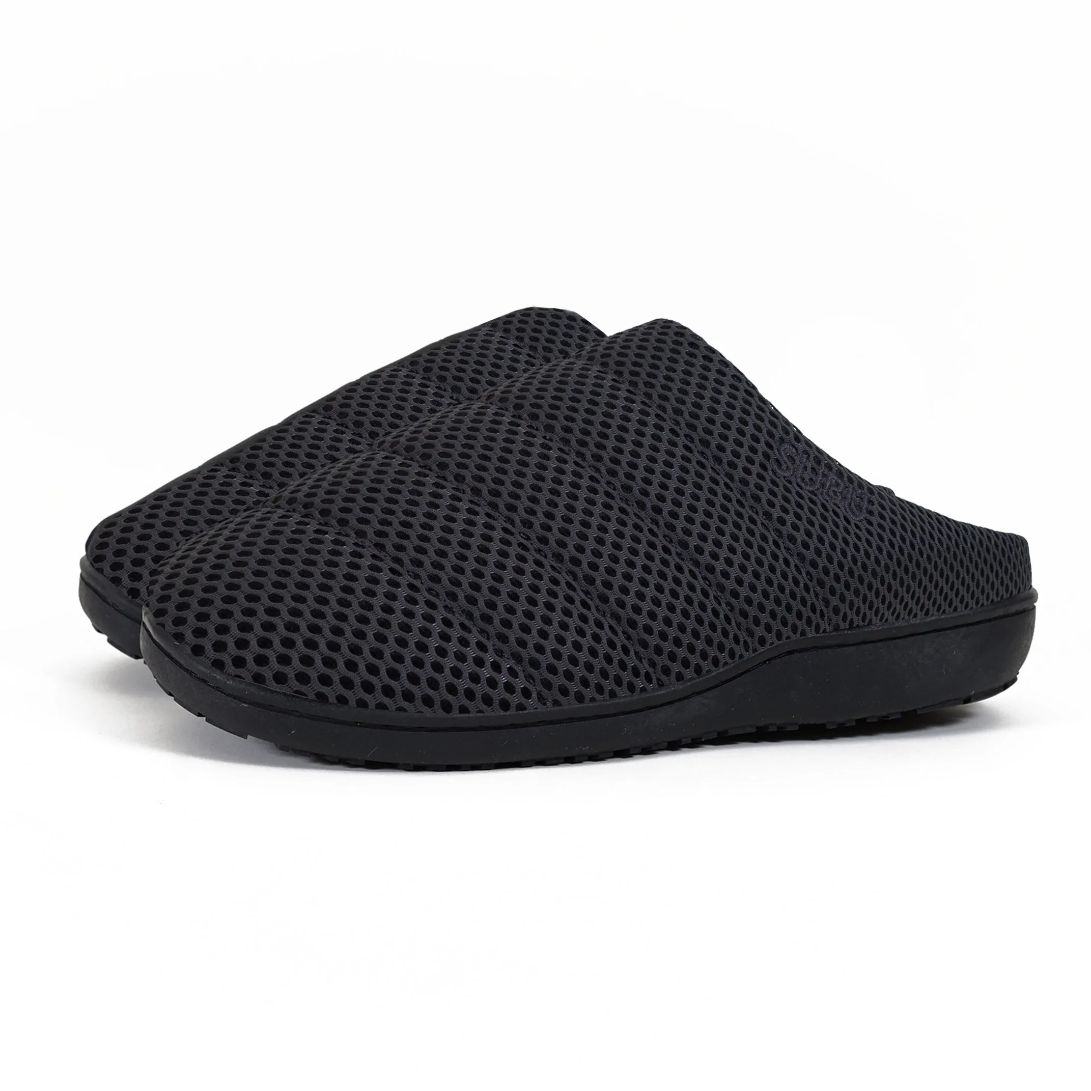 Light Summer Slippers - Black on Black