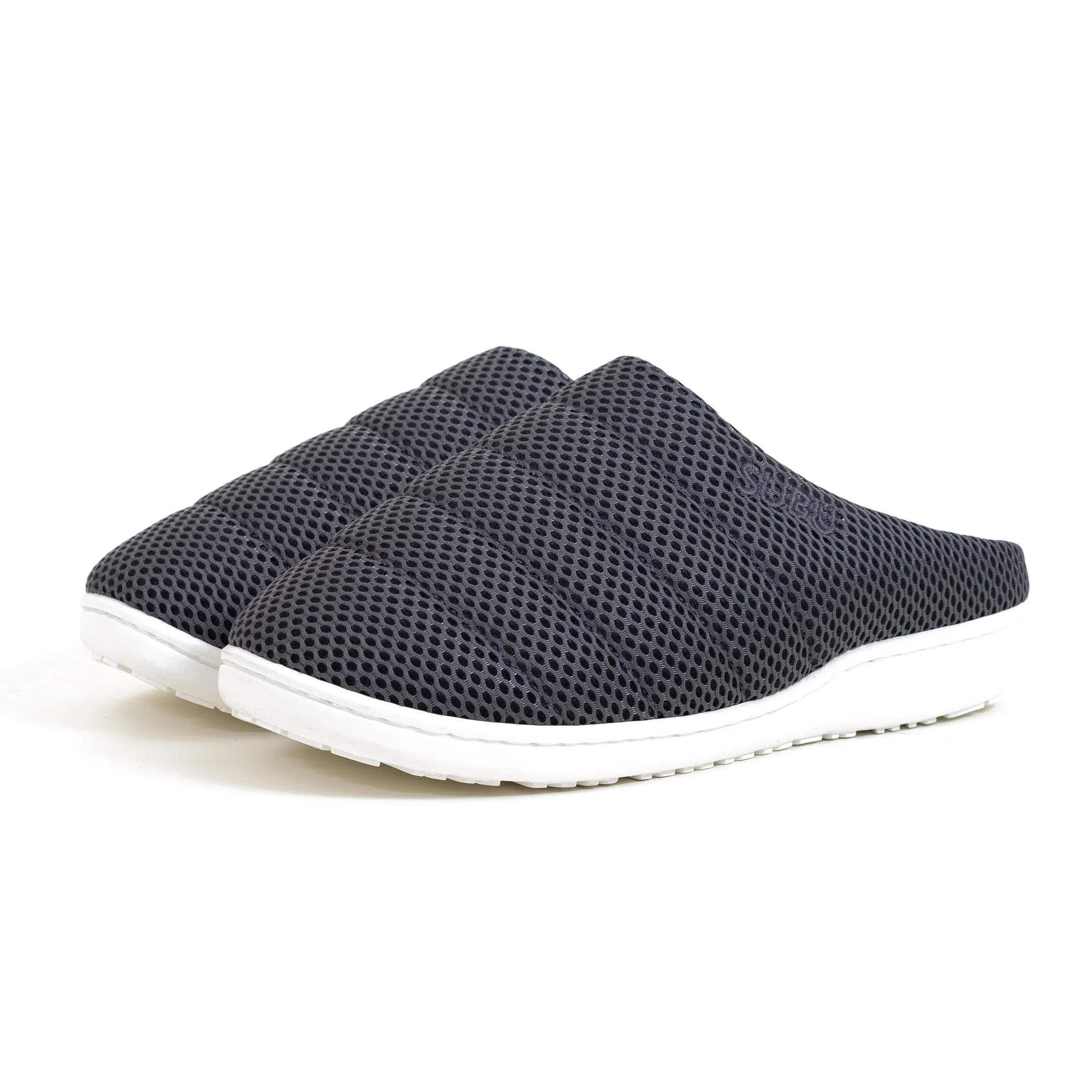 Light Summer Slippers - Charcoal Black