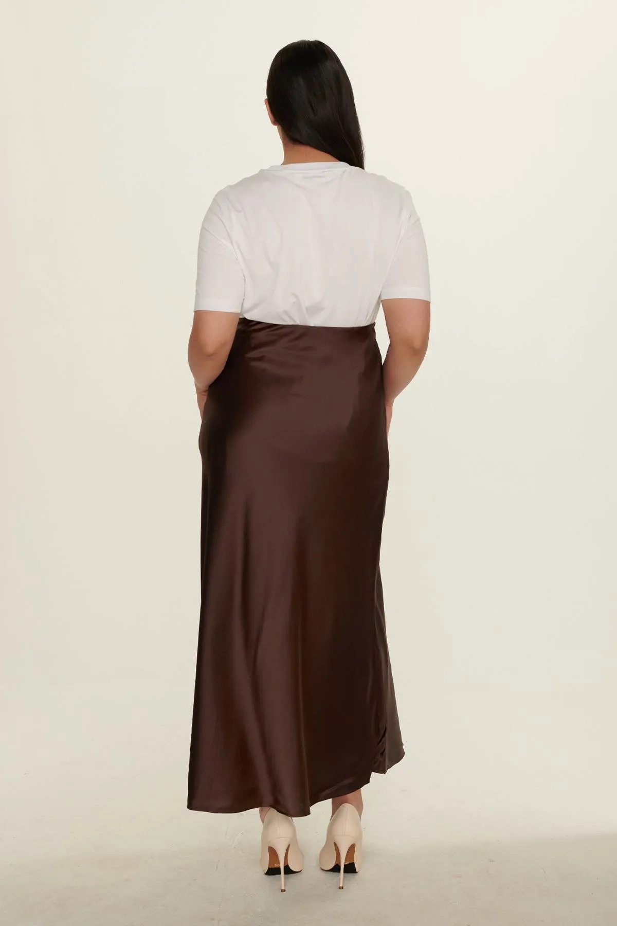 Long Bias Cut Skirt