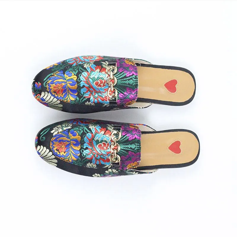 Mariam Embroidered Mules