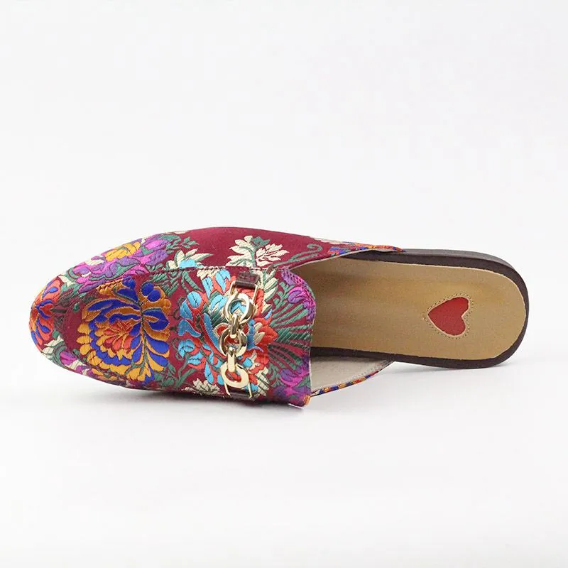 Mariam Embroidered Mules