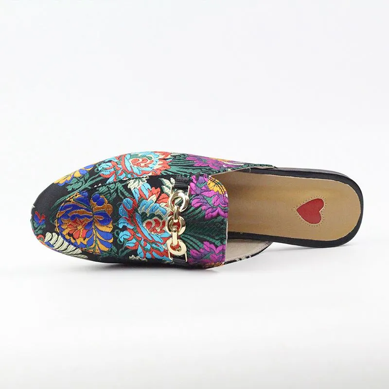 Mariam Embroidered Mules