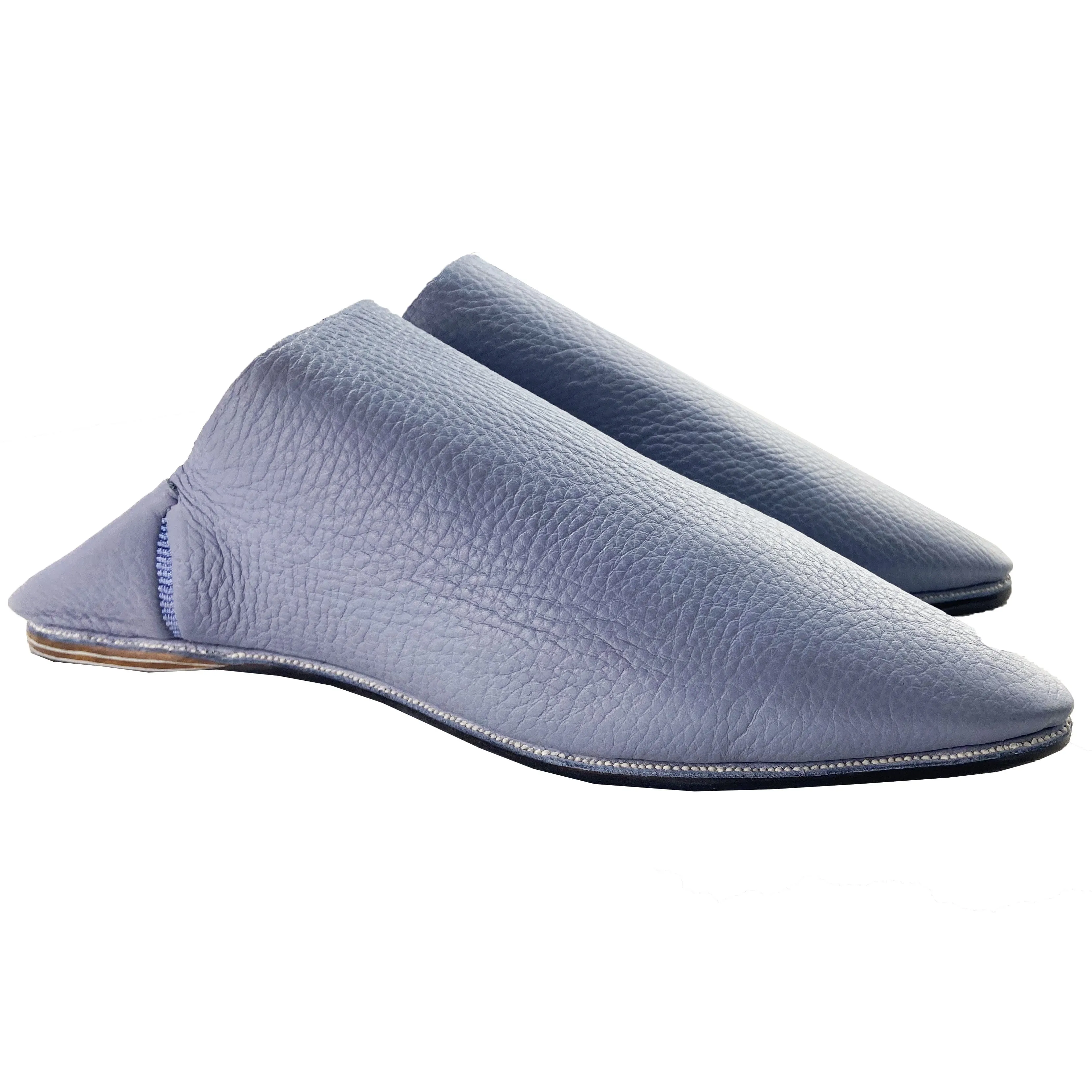 Men Moroccan Slipper in Lavender Leather