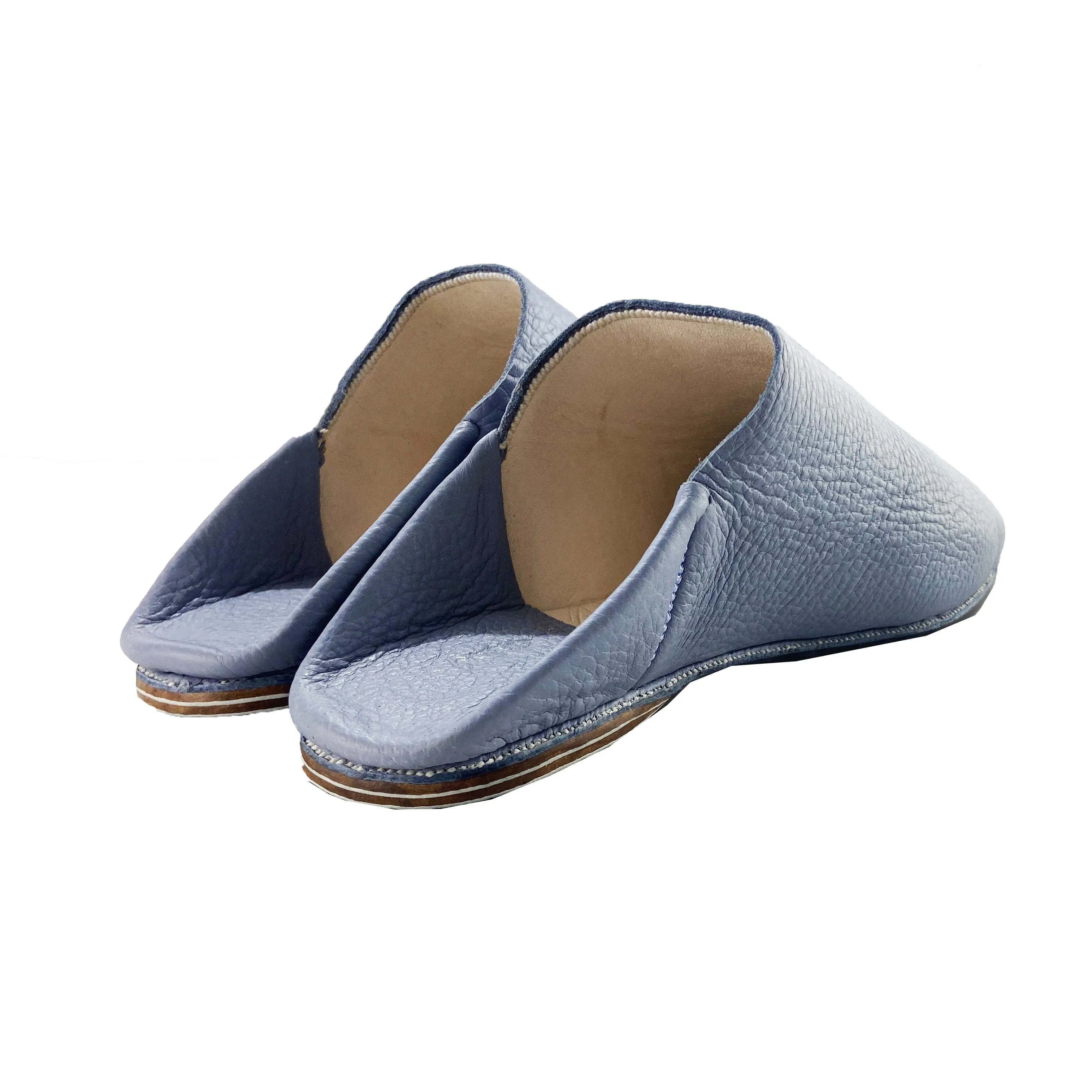 Men Moroccan Slipper in Lavender Leather