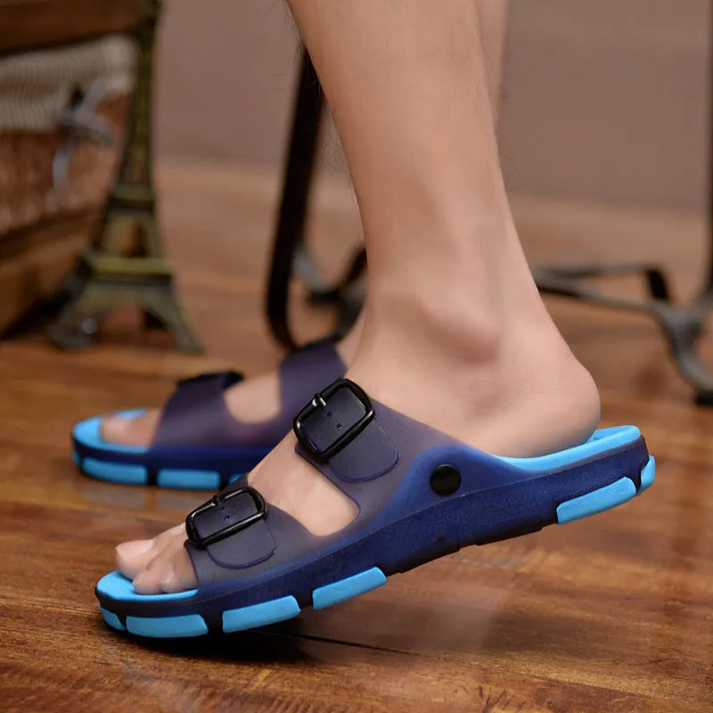 Men's Summer Slippers with Side Buckles