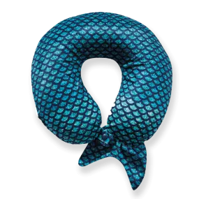 Mermaid Tail Memory Foam Travel Neck Pillow - Green