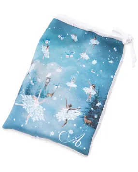 Mesh Shoe Bag in Snow Nutcracker Print