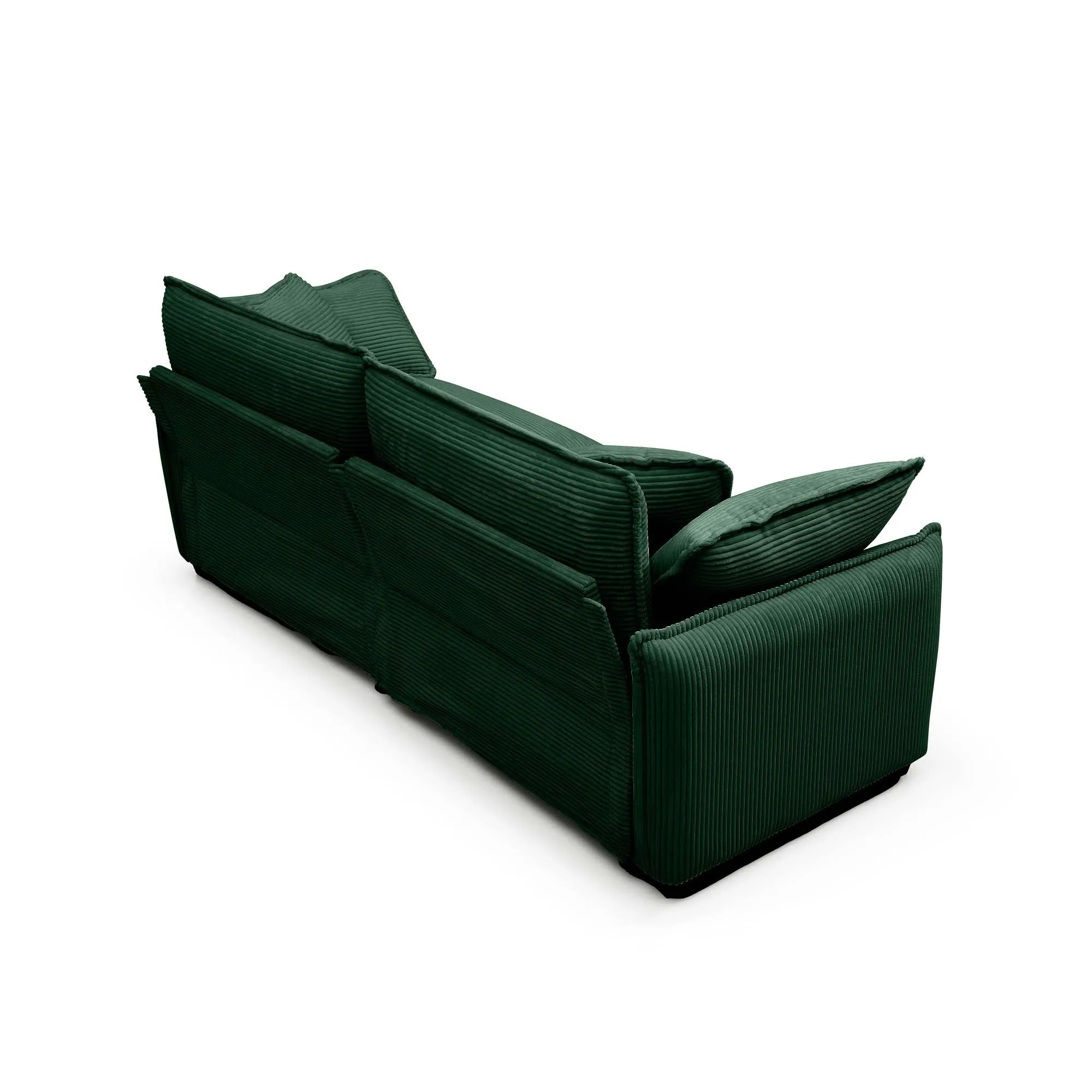 Modern Living Room Sofa Two Pieces Set, Suitable for Living room and Small Apartment , 2 Pieces Sofa Set Consists of a Single Seat Sofa and a 2-Seater Sofas,Green Corduroy