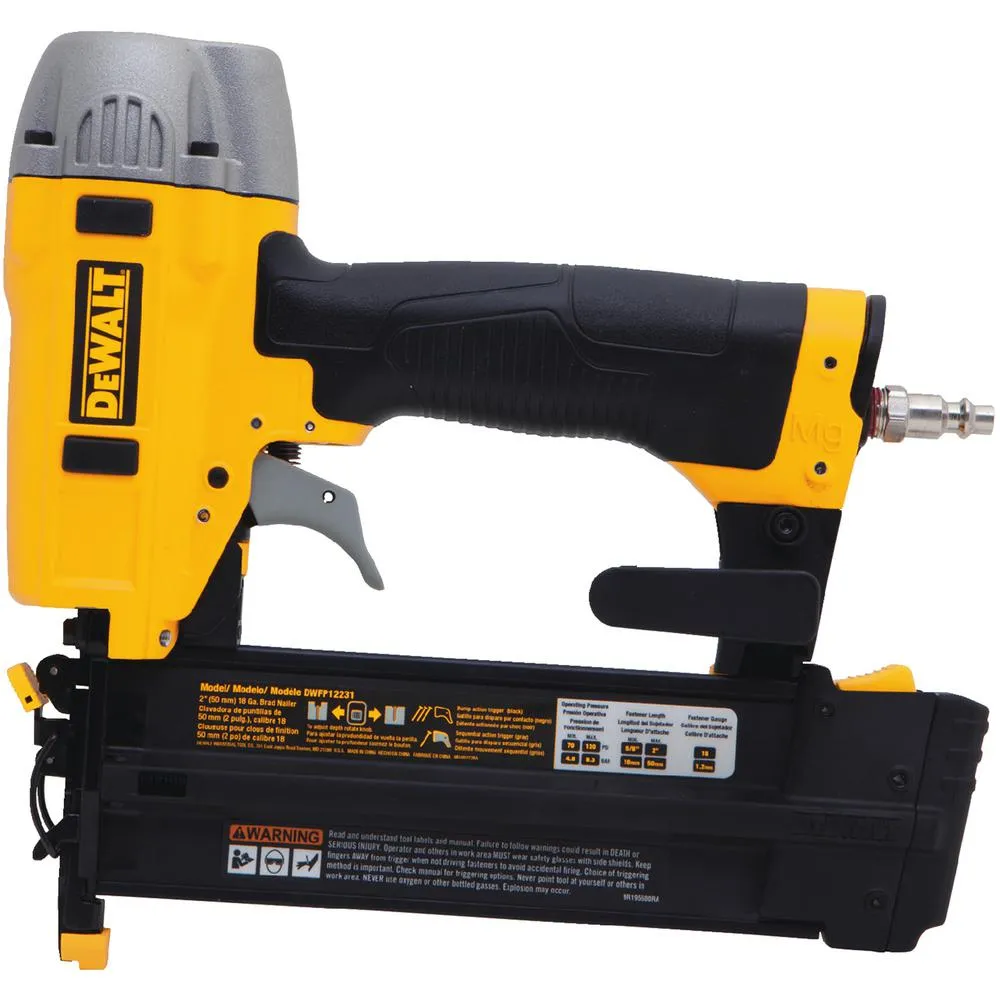 Open Box -  DEWALT DWFP12231 18-Gauge Pneumatic 2 in. Brad Nailer Kit