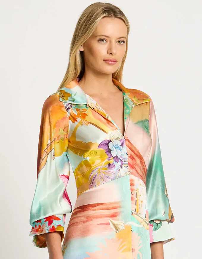 Paradise Shirt Dress - Australian Made