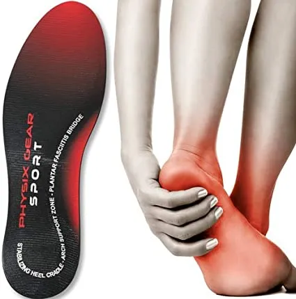 Physix Gear Full Length Orthotic Inserts with Arch Support