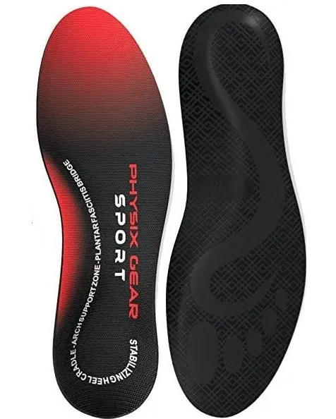 Physix Gear Full Length Orthotic Inserts with Arch Support