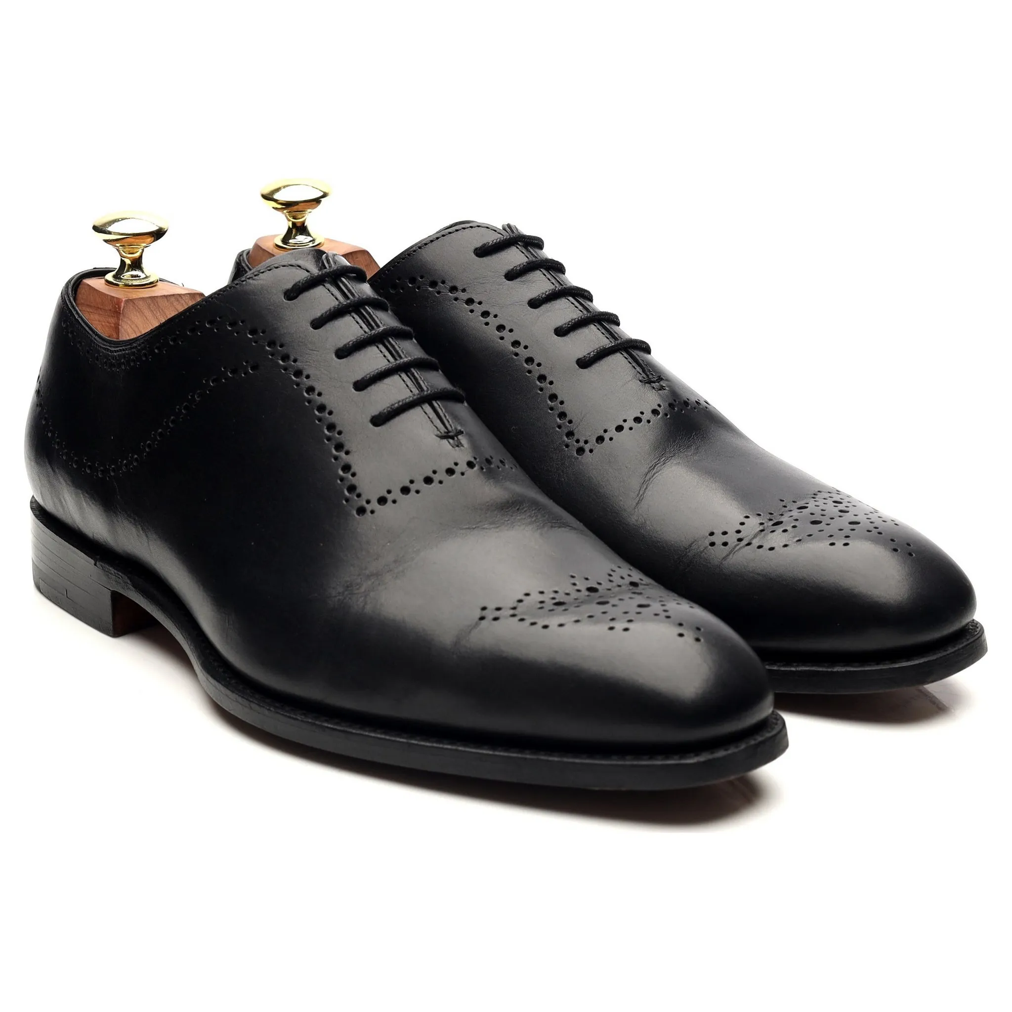 'Plymouth' Black Leather Oxford UK 7.5 FX