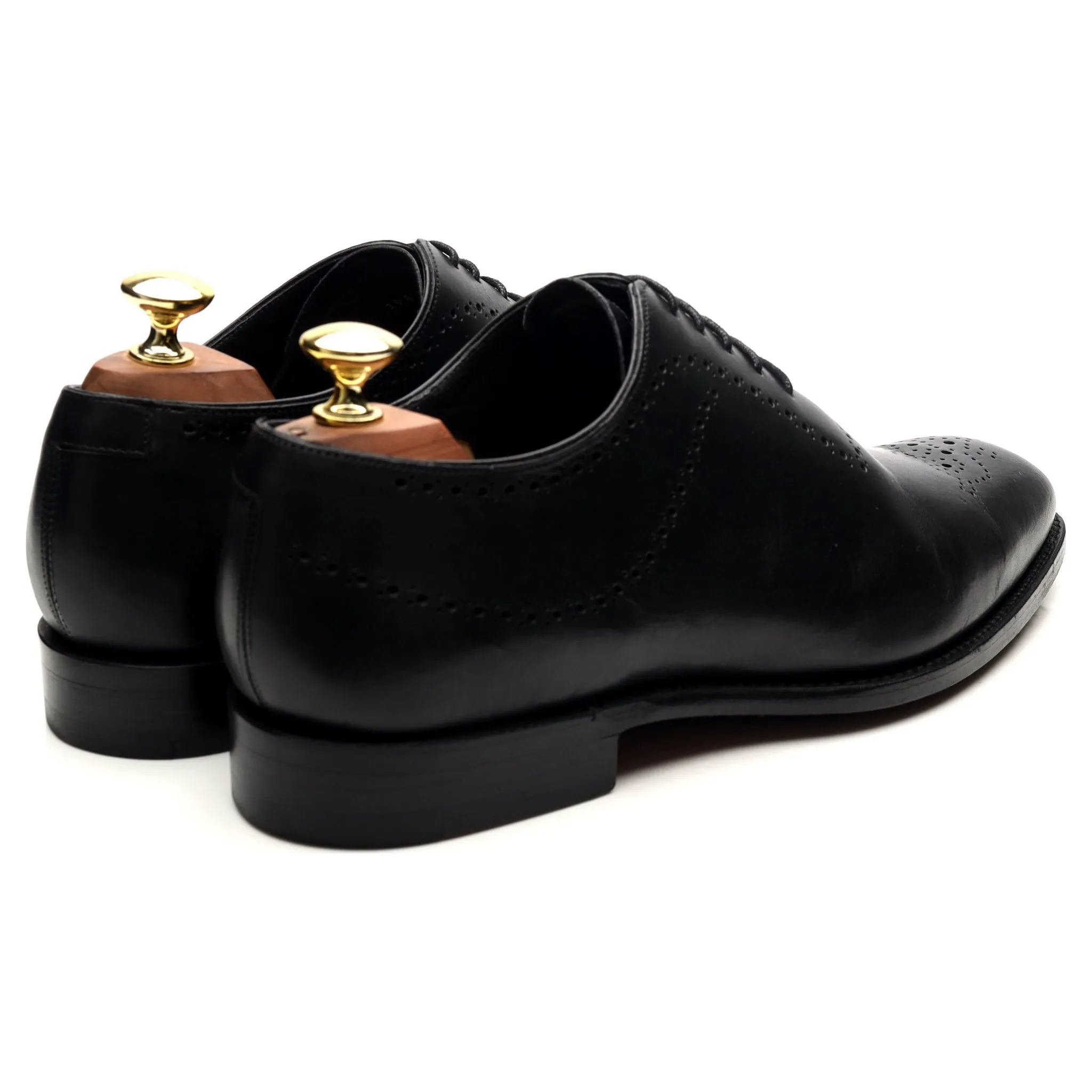 'Plymouth' Black Leather Oxford UK 7.5 FX