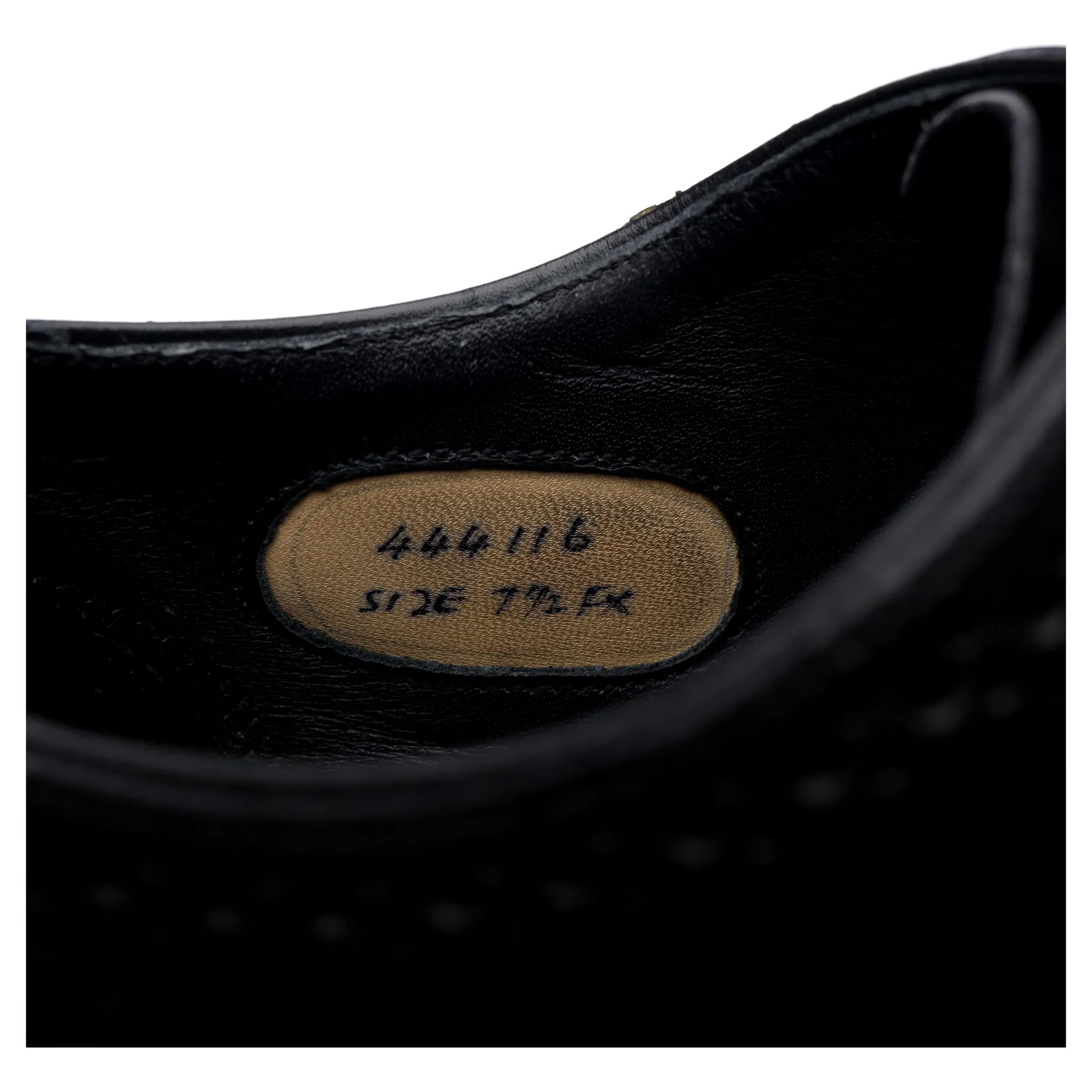 'Plymouth' Black Leather Oxford UK 7.5 FX