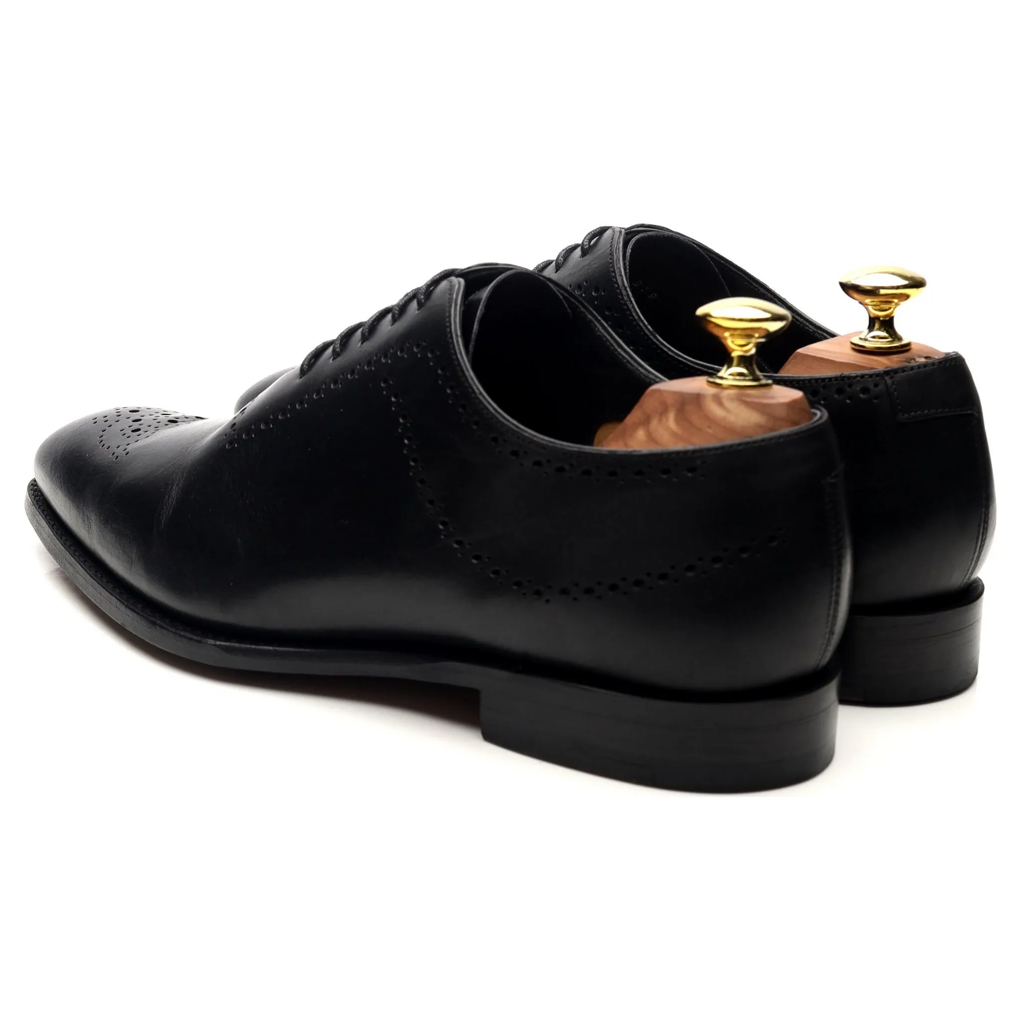 'Plymouth' Black Leather Oxford UK 7.5 FX