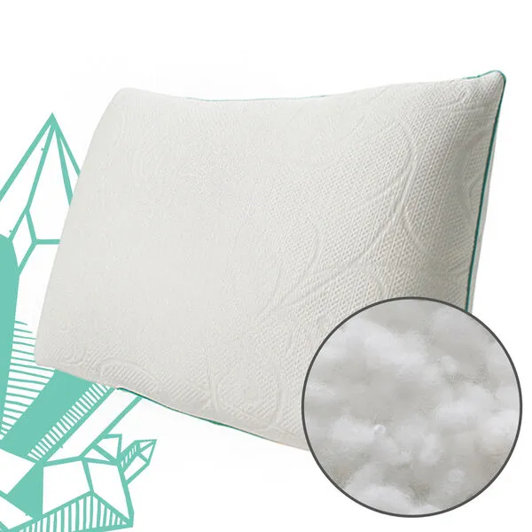 Protect-A-Bed Crystal Tencel Cooling Pillow, Memory Foam & Innerspring