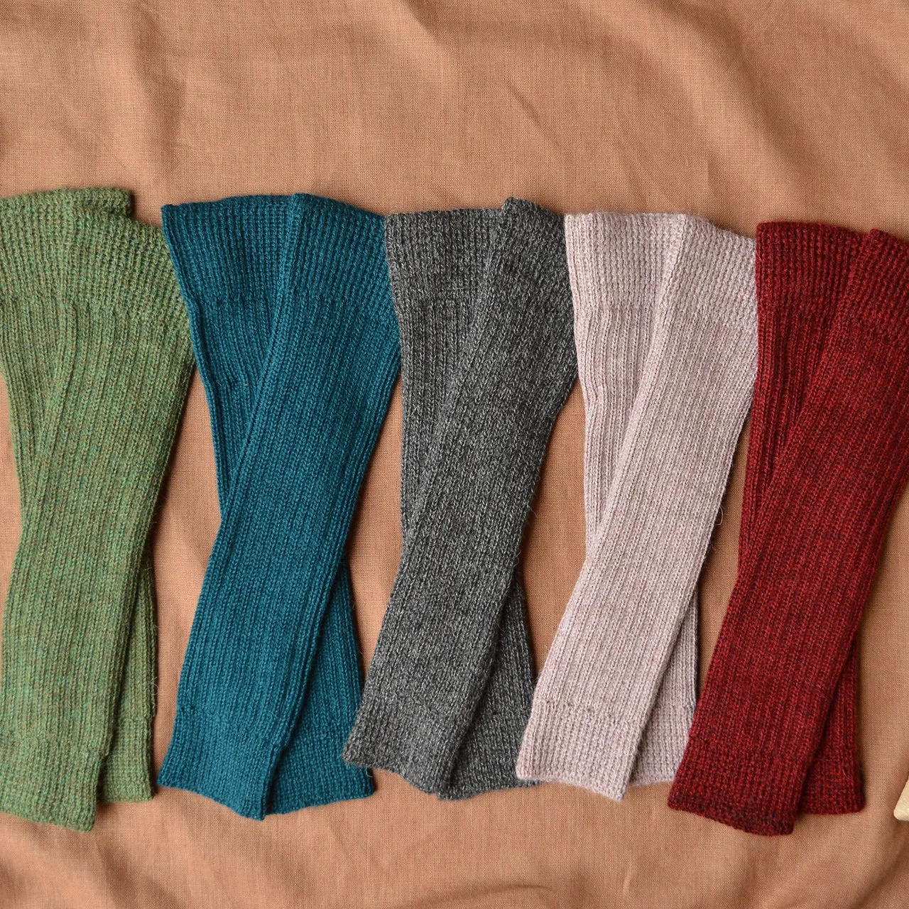 Ribbed Legwarmers in baby alpaca (Youth-Adult) *Last One!