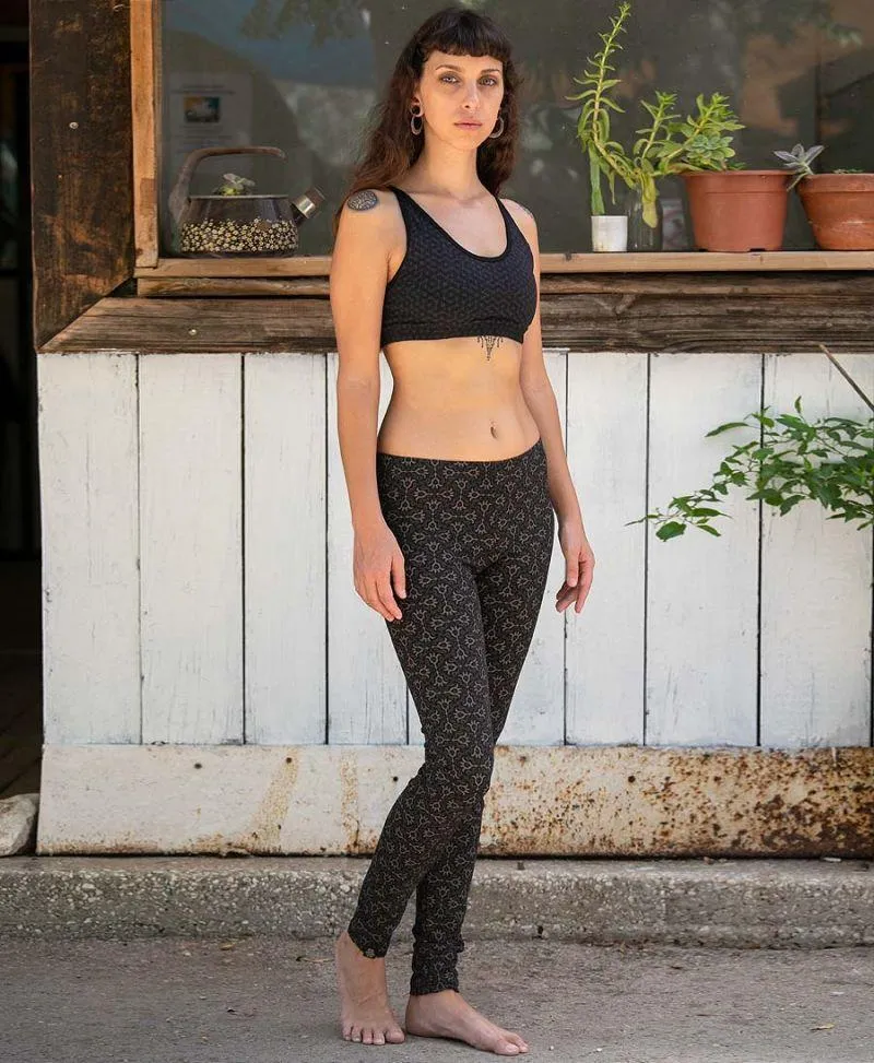 Seed of Life - Hamsa Leggings - Black