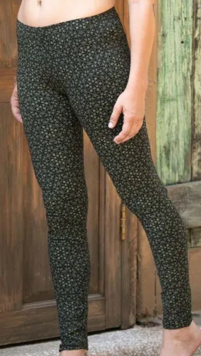 Seed of Life - Hempi (Cannabis) Leggings - Black