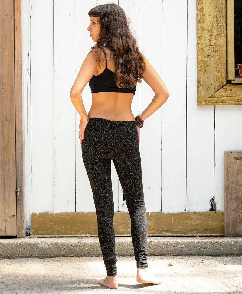 Seed of Life - LSD Molecule Leggings - Black