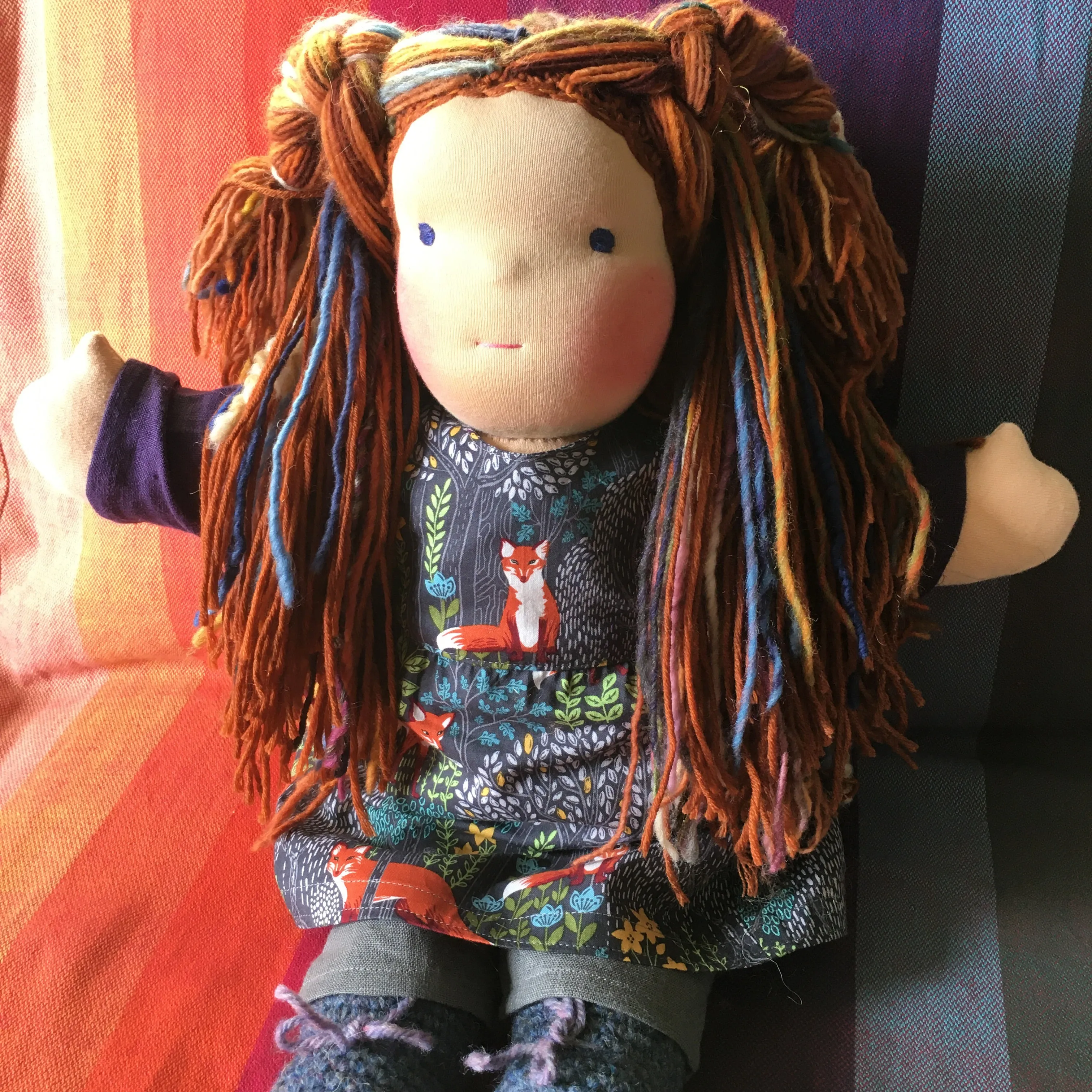 Sewfunky Waldorf Inspired Natural Doll Ready to Ship